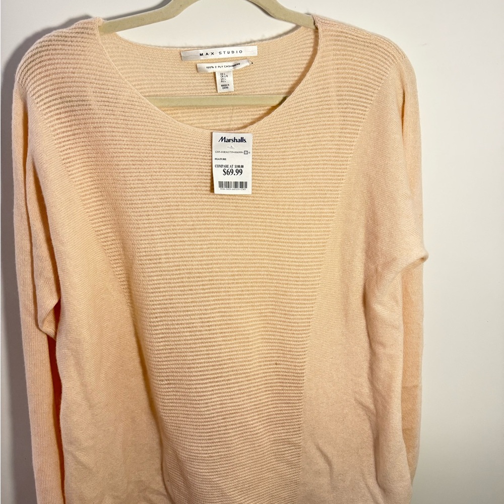 Max Studio Women's Soft Peach Sweater